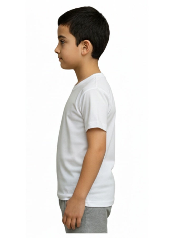 سيزار فانلة داخلي أبيض أولادي نصف كم - Image 2